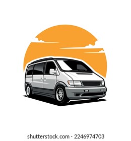 car illustration logo vector isolated