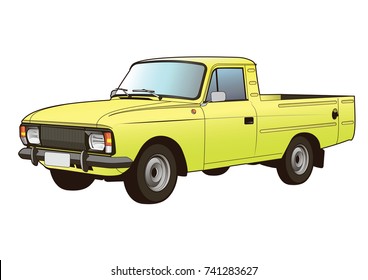Car illustration - pickup