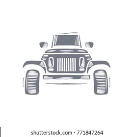 car illustration. simple illustration. transportation. car icon.