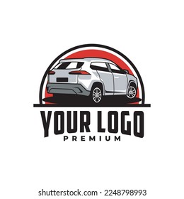 car illustration vector logo design