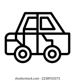 ilustración de coche vector y logotipo Icono icono de arma del ejército perfecto. Signo de iconos de la colección moderna para el concepto móvil y el diseño de aplicaciones web.