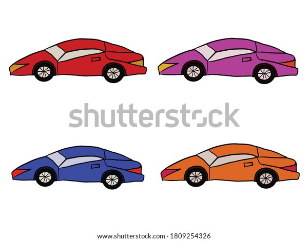 car\
ilustration painting. Colorful car\
painting