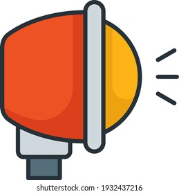 Car indicator Concept, Vehicle Turn Signal Vector Color Icon Design, Motor Vehicle Service and automobile repair shop Symbol, Lorry spare parts Sign, auto mechanic stock illustration