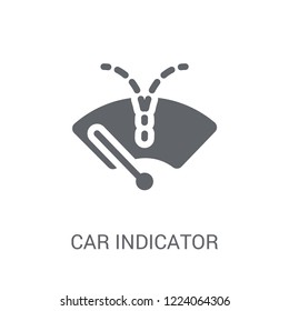 car indicator icon. Trendy car indicator logo concept on white background from car parts collection. Suitable for use on web apps, mobile apps and print media.