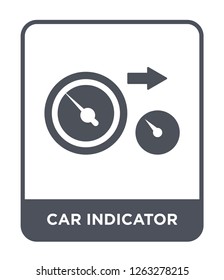 car indicator icon vector on white background, car indicator trendy filled icons from Car parts collection, car indicator simple element illustration