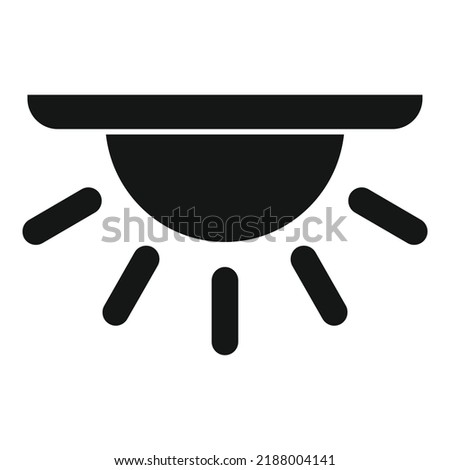 Car indoor light icon simple vector. Spare part. Machine seat
