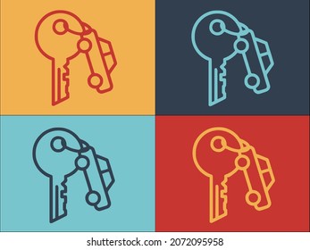 Car Industry Logo, Simple Flat Icon of industry,vehicle,auto