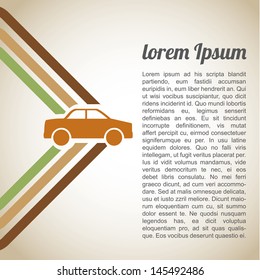 car infographics over beige background vector illustration 