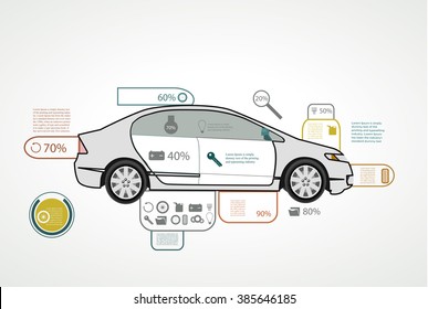 Fitness Sports Statistics Infographics Bicycle Stock Vector (Royalty ...