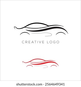 car initial logo design icon