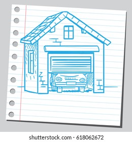 Auto in der Garage