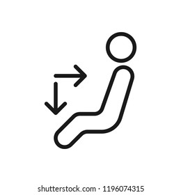 Car inside vent button symbol - b/w version