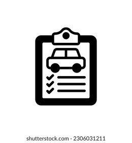 Icono de Inspección del coche en vector. Ilustración