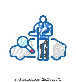 car inspection mechanic doodle icon sketch vector. car inspection mechanic sign. isolated symbol illustration