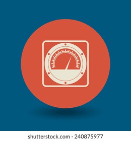 Car instruments icon or sign, vector illustration