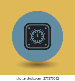 Car instruments symbol, vector illustration