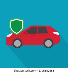 car insurance concept icon- vector illustration