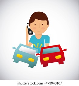 car insurance concept icon vector illustration design