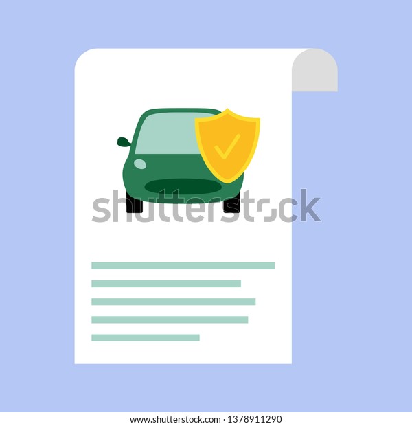 Car insurance concept, car protection,\
business concept vector\
illustration
