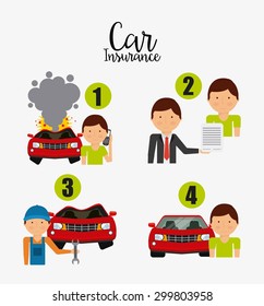 car insurance design, vector illustration eps10 graphic 