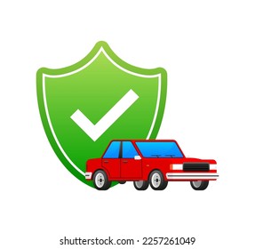 Car insurance document. Insurance policy. Auto safety concept.