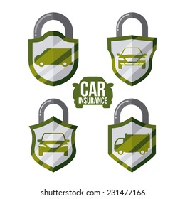 car insurance graphic design , vector illustration