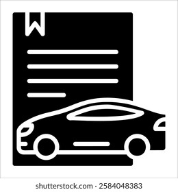 Car Insurance Icon Element For Design