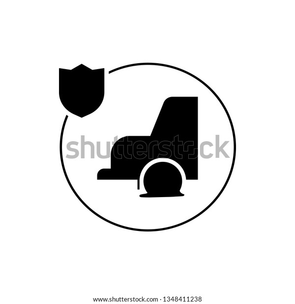 Car, insurance icon\
illustration isolated vector sign symbol - insurance icon vector\
black - Vector