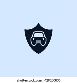car insurance icon. car security vector illustration 