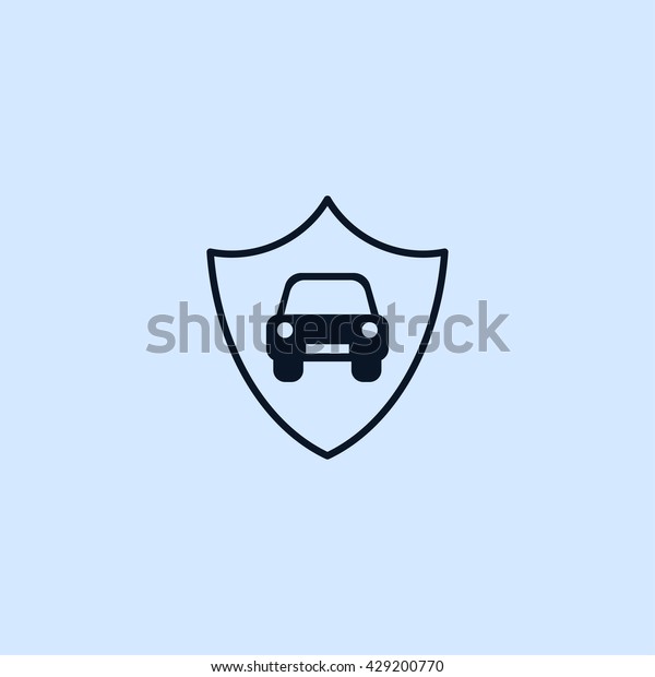 car\
insurance icon. car security vector illustration\
