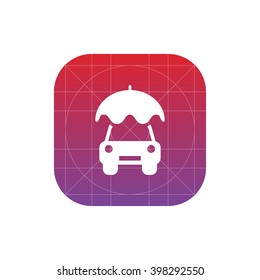 car insurance icon. vector eps10 icon