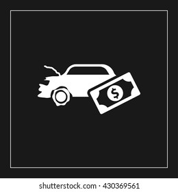 car insurance icon. car insurance vector illustration
