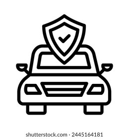 Car Insurance icon in vector. Logotype
