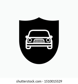 Car Insurance Icon - Vector, Sign and Symbol for Design, Presentation, Website or Apps Elements. 