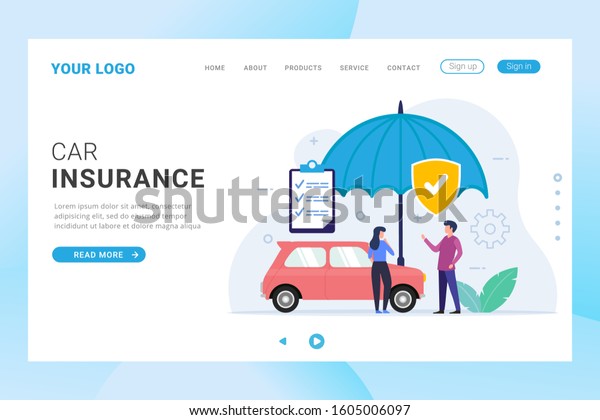 Car Insurance\
landing page template design\
web