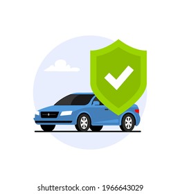 Car insurance policy finance form money concept. Car insurance icon vector document