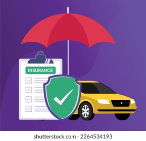 Car insurance policy finance form money concept. car insurence, protetion