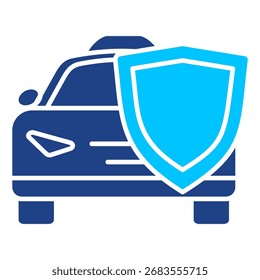 Autoversicherung Einfache Vektorsymbol-Sammlung