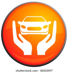 car insurance, vector icon