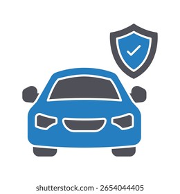 Car insurance :Vector Icon which can easily modify or edit
