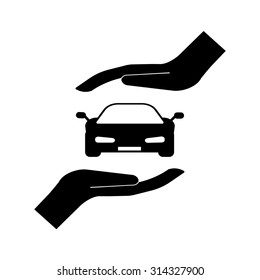 Car Insurance web icon. vector design