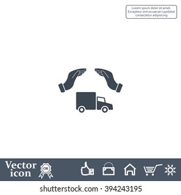Car Insurance web icon. vector design