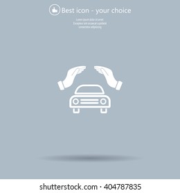 Car Insurance web icon. vector design