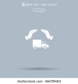 Car Insurance web icon. vector design