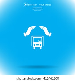 Car Insurance web icon. vector design
