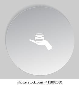 Car Insurance web icon. vector design