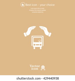Car Insurance web icon. vector design