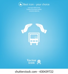 Car Insurance web icon. vector design