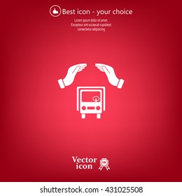 Car Insurance web icon. vector design