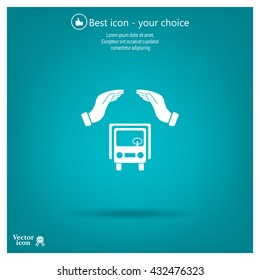 Car Insurance web icon. vector design